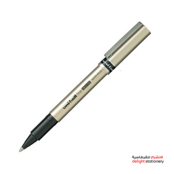 ROLLER-BALL-PEN-FINE-DELUXE-UB-177-BLUEtop-open-logo.jpg