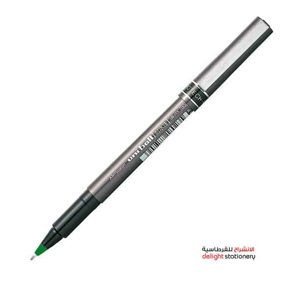 UNI-BALL-ROLLER-BALL-PEN-DELUXE-0.2MM-ULTRA-FINE-UB-155-GREEN-LOGO-1.jpg